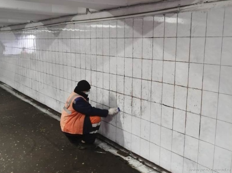 
		
		В Пензе отмыли подземный пешеходный переход на пр-те Победы
		
	